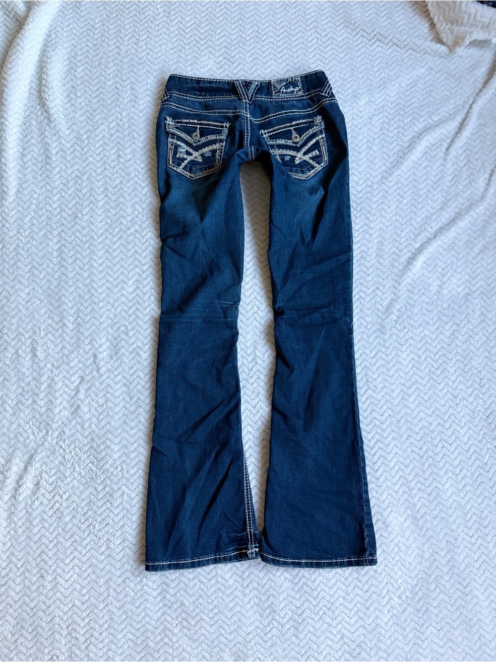 Y2K 2000s Low Rise Bootcut Jeans Size 0 - Picture 8 of 8